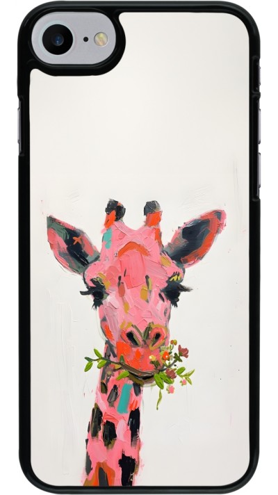 iPhone 7 / 8 / SE (2020, 2022) Case Hülle - Pink Girafe Paint