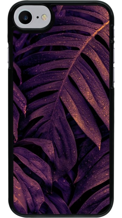 iPhone 7 / 8 / SE (2020, 2022) Case Hülle - Purple Light Leaves