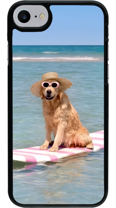 iPhone 7 / 8 / SE (2020, 2022) Case Hülle - Summer Dog on Paddle