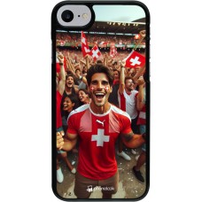 iPhone 7 / 8 / SE (2020, 2022) Case Hülle - Schweizer Fan Euro 2024