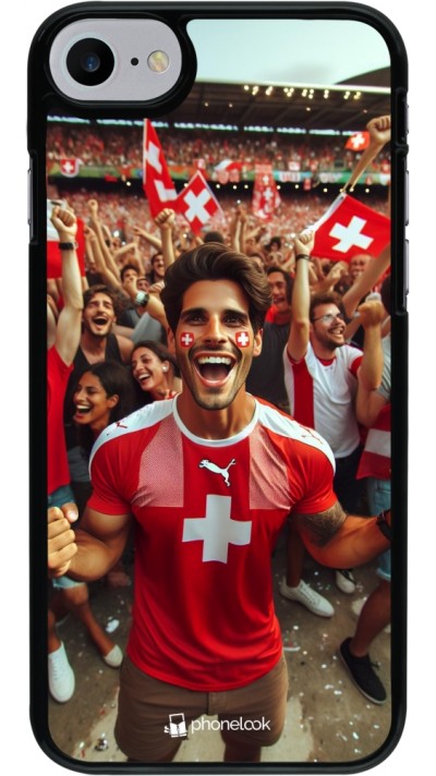 iPhone 7 / 8 / SE (2020, 2022) Case Hülle - Schweizer Fan Euro 2024