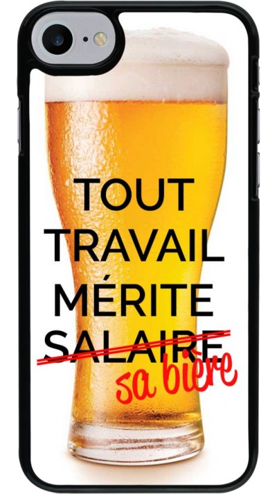 Hülle iPhone 7 / 8 / SE (2020, 2022) - Tout travail mérite sa bière