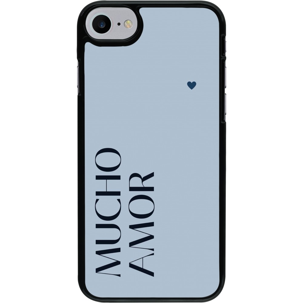 iPhone 7 / 8 / SE (2020, 2022) Case Hülle - Valentine 2024 mucho amor azul