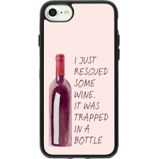 iPhone 7 / 8 / SE (2020, 2022) Case Hülle - Silikon schwarz I just rescued some wine