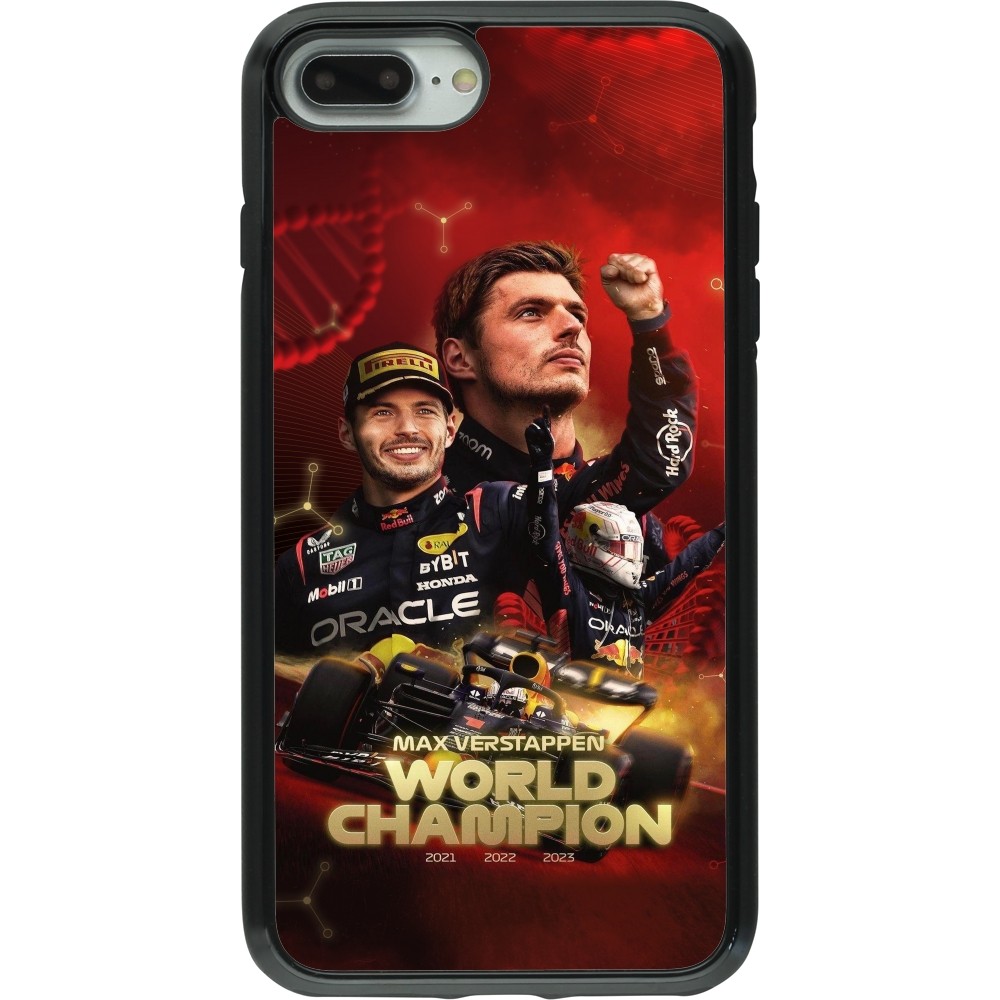 iPhone 7 Plus / 8 Plus Case Hülle - Hybrid Armor schwarz Max Verstappen Champion 2023