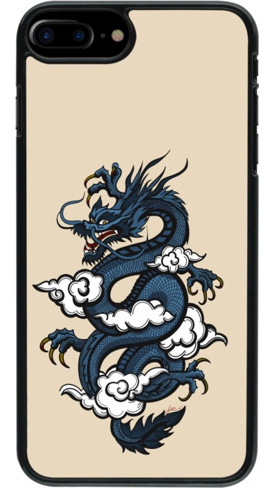 iPhone 7 Plus / 8 Plus Case Hülle - Blue Dragon Tattoo