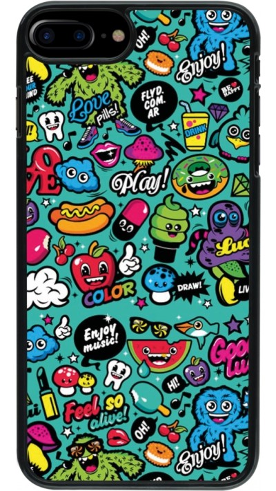 iPhone 7 Plus / 8 Plus Case Hülle - Cartoons old school