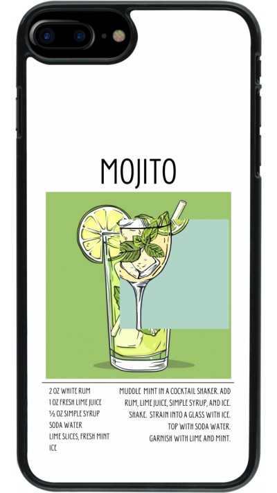 iPhone 7 Plus / 8 Plus Case Hülle - Cocktail Rezept Mojito