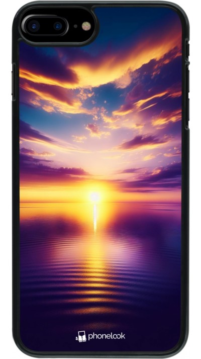 iPhone 7 Plus / 8 Plus Case Hülle - Sonnenuntergang gelb violett