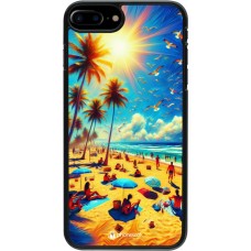 iPhone 7 Plus / 8 Plus Case Hülle - Sommer Paradies Farbe