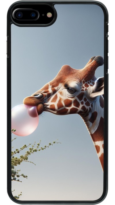 iPhone 7 Plus / 8 Plus Case Hülle - Giraffe mit Blase