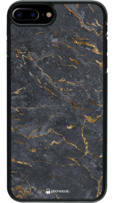 Hülle iPhone 7 Plus / 8 Plus - Grey Gold Marble