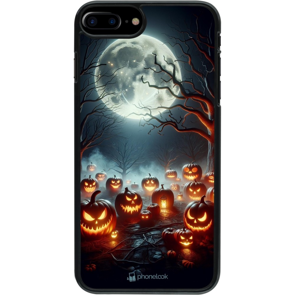 iPhone 7 Plus / 8 Plus Case Hülle - Halloween 2024 Viele Kuerbisse