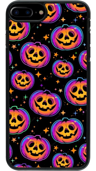 iPhone 7 Plus / 8 Plus Case Hülle - Halloween 2024 rainbow pumpkins