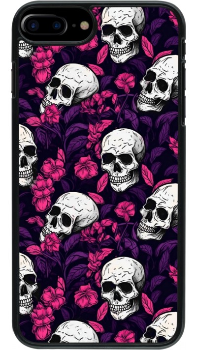 iPhone 7 Plus / 8 Plus Case Hülle - Halloween 2024 romantic skulls