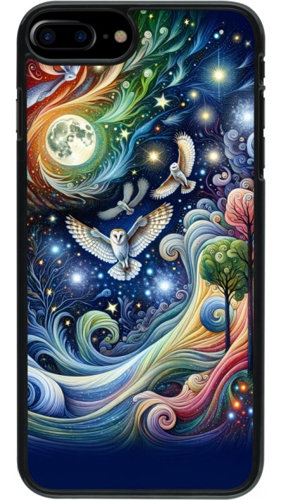 iPhone 7 Plus / 8 Plus Case Hülle - Fliegender Blumen-Eule