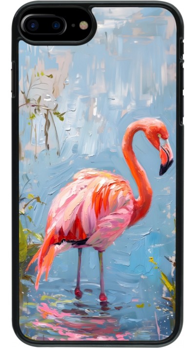 iPhone 7 Plus / 8 Plus Case Hülle - Paint Flamingo