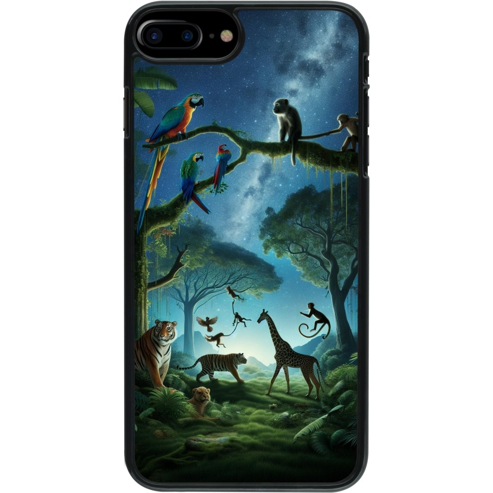 iPhone 7 Plus / 8 Plus Case Hülle - Paradies der exotischen Tiere