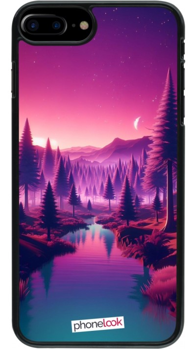 iPhone 7 Plus / 8 Plus Case Hülle - Lila-rosa Landschaft