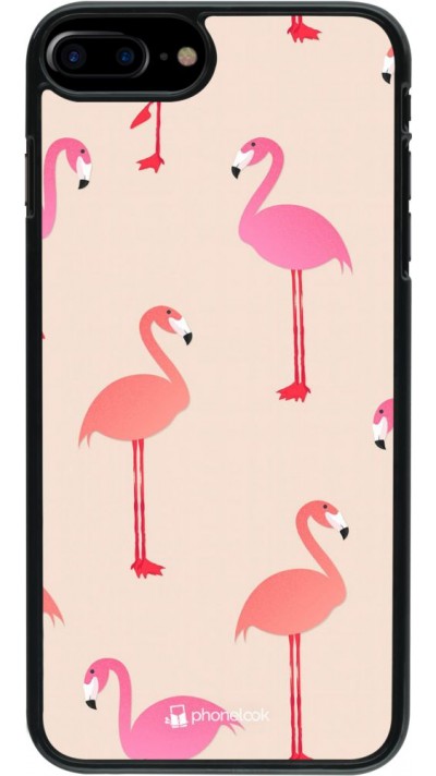 Hülle iPhone 7 Plus / 8 Plus - Pink Flamingos Pattern