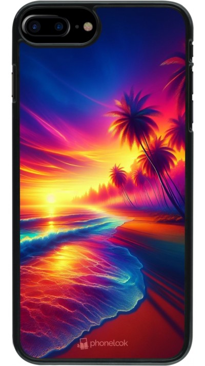 iPhone 7 Plus / 8 Plus Case Hülle - Strand Sonnenuntergang auffällig