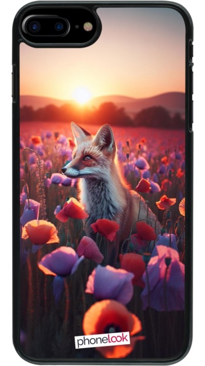 iPhone 7 Plus / 8 Plus Case Hülle - Purpurroter Fuchs bei Dammerung