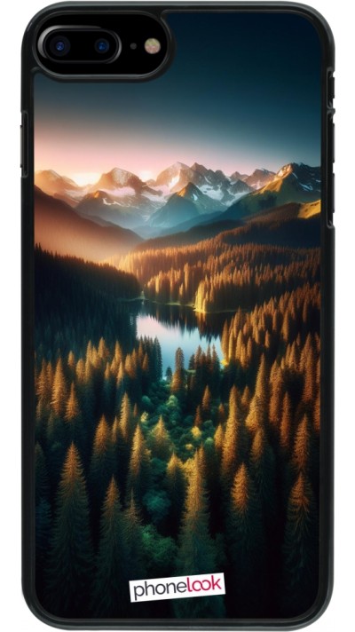 iPhone 7 Plus / 8 Plus Case Hülle - Sonnenuntergang Waldsee