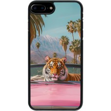 iPhone 7 Plus / 8 Plus Case Hülle - Tiger Auto rosa