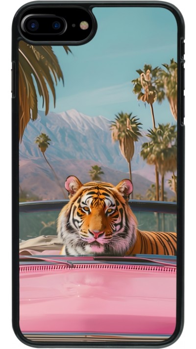 iPhone 7 Plus / 8 Plus Case Hülle - Tiger Auto rosa