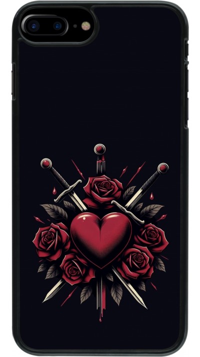 iPhone 7 Plus / 8 Plus Case Hülle - Valentine 2024 gothic love