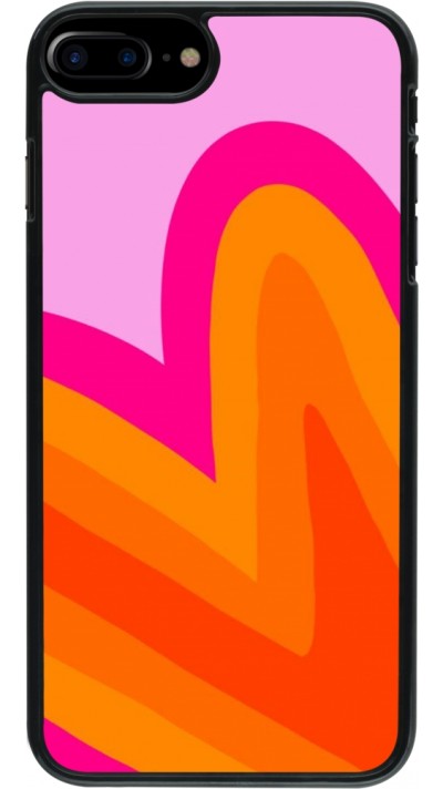 iPhone 7 Plus / 8 Plus Case Hülle - Valentine 2024 heart gradient