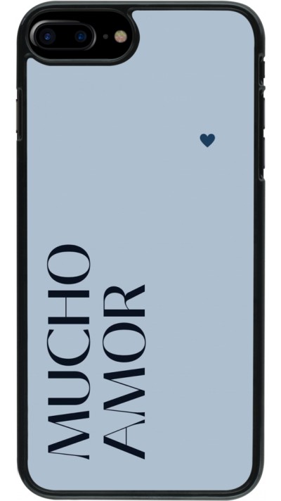 iPhone 7 Plus / 8 Plus Case Hülle - Valentine 2024 mucho amor azul