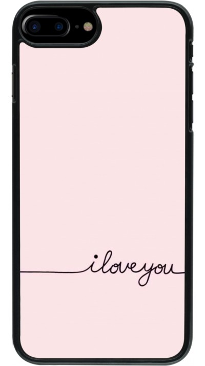 iPhone 7 Plus / 8 Plus Case Hülle - Valentine 2023 i love you writing