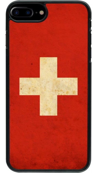 Hülle iPhone 7 Plus / 8 Plus - Vintage Flag SWISS