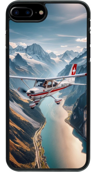 iPhone 7 Plus / 8 Plus Case Hülle - Schweizer Alpenflug