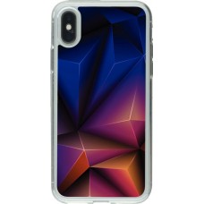 Coque iPhone X / Xs - Gel transparent Abstract Triangles 