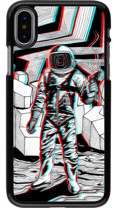 Hülle iPhone X / Xs - Anaglyph Astronaut