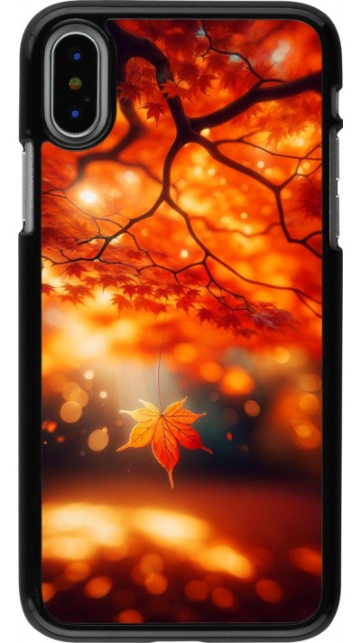 iPhone X / Xs Case Hülle - Herbst Magisch Orange