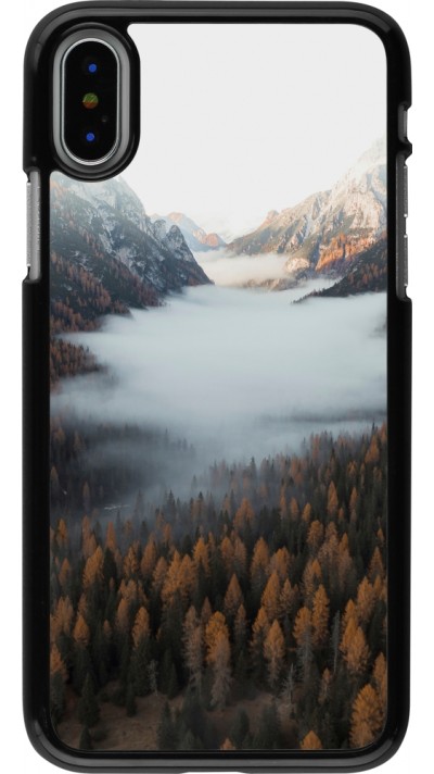 iPhone X / Xs Case Hülle - Autumn 22 forest lanscape