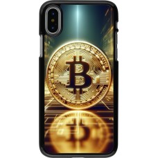 iPhone X / Xs Case Hülle - Bitcoin Stehen