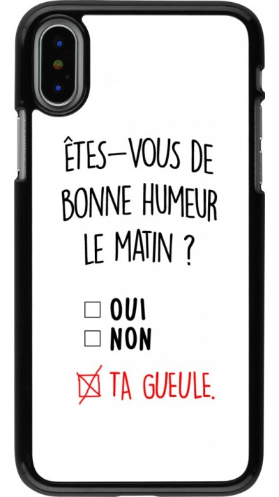 Hülle iPhone X / Xs - Bonne humeur matin