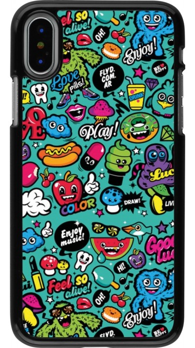 iPhone X / Xs Case Hülle - Cartoons old school