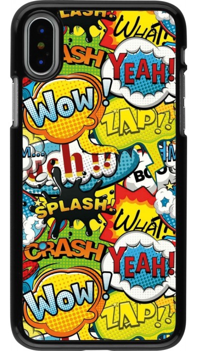 iPhone X / Xs Case Hülle - Cartoons slogans