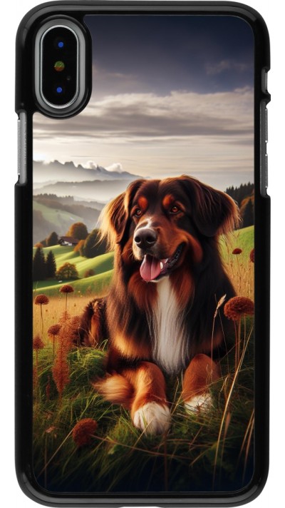 iPhone X / Xs Case Hülle - Hund Land Schweiz