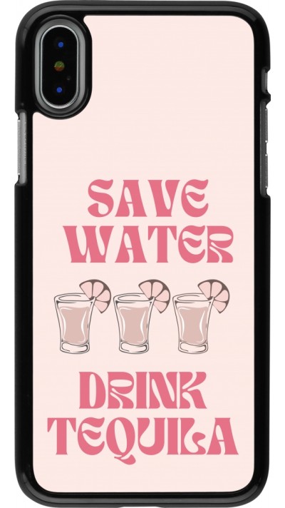 iPhone X / Xs Case Hülle - Cocktail Save Water Drink Tequila