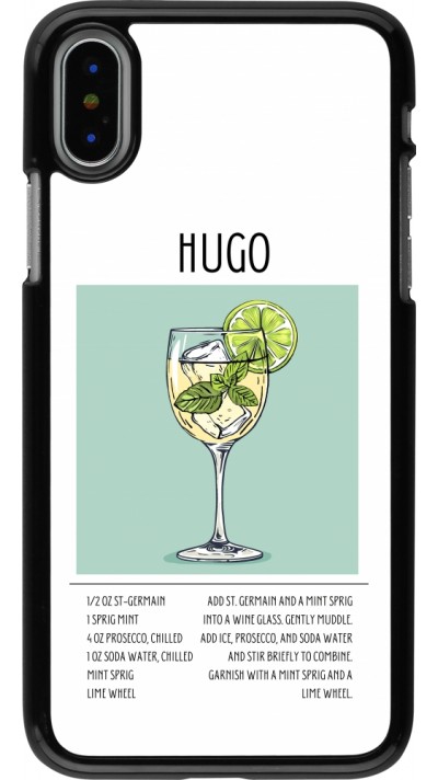 iPhone X / Xs Case Hülle - Cocktail Rezept Hugo