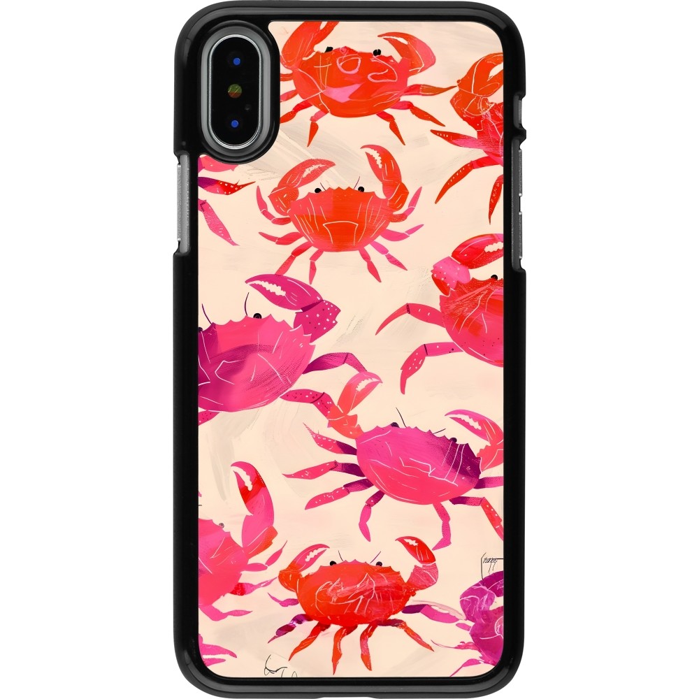 iPhone X / Xs Case Hülle - Crabs Paint