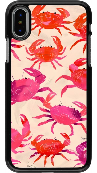 iPhone X / Xs Case Hülle - Crabs Paint