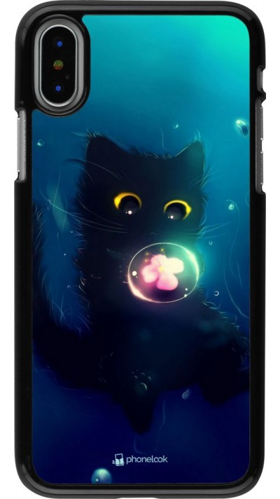 Hülle iPhone X / Xs - Cute Cat Bubble