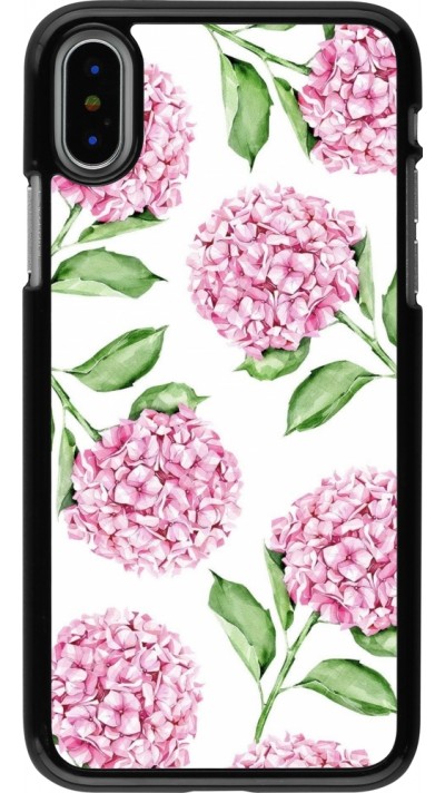 iPhone X / Xs Case Hülle - Easter 2024 pink flowers